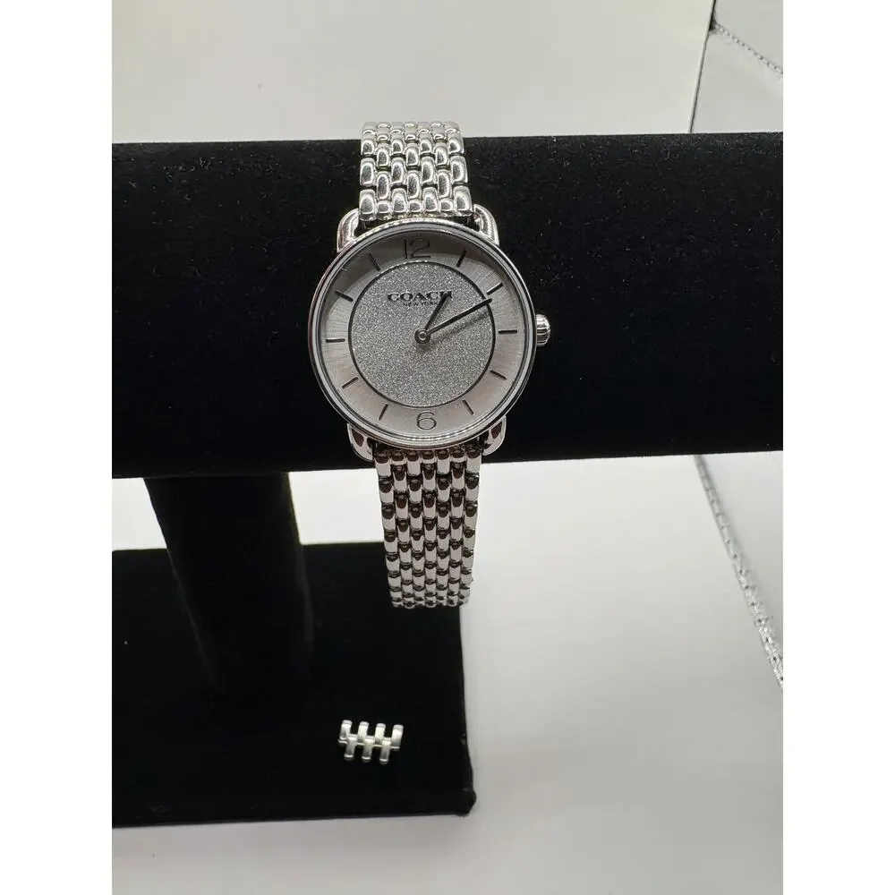 COACH Women's Silver Elliot Stainless Steel Watch 28mm